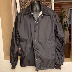 Mens Lightweight Jacket Size L Black Fleece Lined